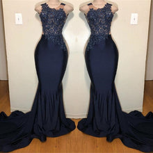 Off The Shoulder Sleeveless Mermaid Prom Dress with Intricate Appliques