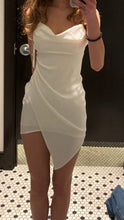 White Wrap Dress White Short Mini Dress White Short Homecoming Dress Y1847