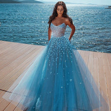 Alluring Strapless Sweetheart Tulle Beading Prom Dress