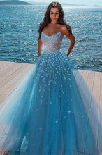 Alluring Strapless Sweetheart Tulle Beading Prom Dress