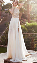 Gorgeous Lace Backless High Neckline Halter Wedding Dress Party Dresses, MP328