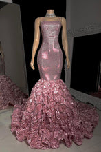 Beautiful Long Mermaid Sleeveless Spaghetti Strap Prom Dress