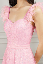 Pink Short A-line Sweetheart Tulle Beading Formal Prom Dresses