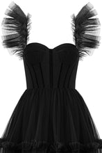 Katalina |A-Line Corset Ruffled Tulle Prom Dress