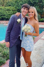 Sheath Strapless Short Homecoming Dress