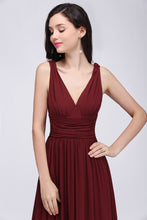 Chiffon V-Neck Floor-length A-line Evening Dresses