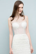 Crew Knee Length Mermaid Sleeveless Prom Dresses with Tassels