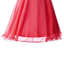 Crystal A-line One Shoulder Chiffon Party Dress