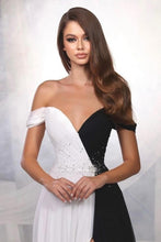 Designer A-Line Satin Off-The-Shoulder Sleeveless Prom Dresses With Split Front