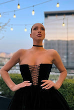 Black Short A-line Sleeveless Prom Dress Homecoming Dress