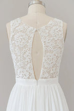 A-line Boho Straps Lace Wedding Dress