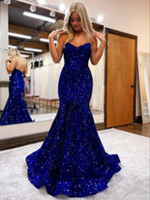 LAURYN |MERMAID SWEETHEART NECK SEQUINS PROM DRESS
