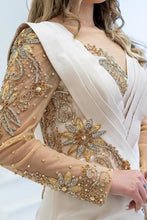 Elegant Long Glitter Beading Mermaid Prom Dresses With Long Sleeves