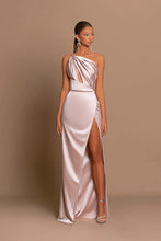 Elegant Long Mermaid One Shoulder Formal Prom Dress With Slit