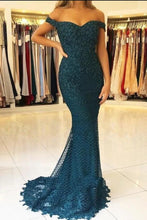Elegant Long Mermaid Sweetheart Off-the-shoulder Tulle Prom Dress