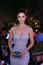 Elegant Long Mermaid Sweetheart Spaghetti Straps Tulle Beads Formal Prom Dresses