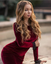 Elegant Short Velvet Mermaid Bateau Prom Dress with Sleeves