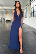 Open Back Prom Dress with Split SYP182