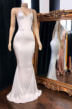 Eye-catching Long Mermaid V-neck Backless Prom Dress