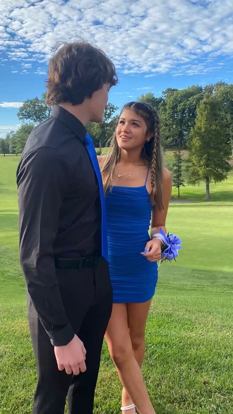 Royal Blue Sleeveless Dress Cute Homecoming Dress Mini Dress Y1619