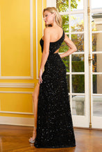 Side Cut Out Prom Dresses One Shoulder Sequins Gown SYP163
