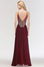 Halter Spaghetti Gold Appliques Swing Dress Sleeveless Tulle Chiffon Evening Maxi Dress