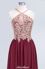 Halter Spaghetti Gold Appliques Swing Dress Sleeveless Tulle Chiffon Evening Maxi Dress