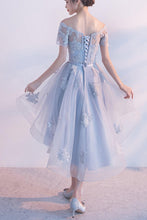 High Low Homecoming Dress Off-the-shoulder Tulle Short Prom Dress PD355