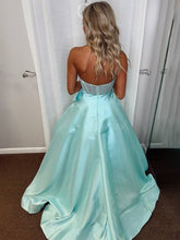 Hindreen | A-Line Sweetheart Lilac Beaded  Long Prom Dresses With Bow