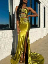 Jana | Floral Applique Halter Fuchsia Mermaid Prom Dress with Cut-out