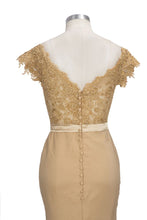 Lace Appliques Mermaid Off-shoulder Sweetheart Sheer Prom Dresses