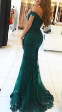 Long Mermaid Sweetheart Off-the-shoulder Tulle Lace Backless Prom Dress