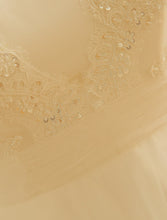 Hall Sparkle & Shine Wedding Dresses A-Line Illusion Neck Long Sleeve Court Train Satin Bridal Gowns With Buttons Ruched