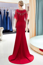 Mermaid Floor Length Crystal Beading Formal Dress