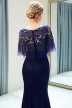 Mermaid Floor Length Crystal Beading Formal Dress