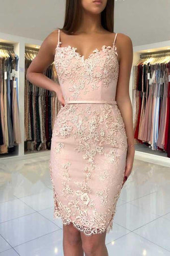 Mermaid Sweetheart Straps Lace Short Prom Dresses Homecoming Dresses PD086