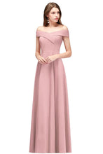 Off-the-shoulder Floor Length Burgundy Party Dress