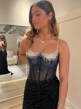 Oriole | Spaghetti Straps Beaded Mermaid Prom Dress with Slit