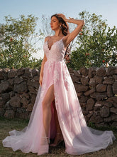 Tulle Applique Spring Prom Dress SYP19