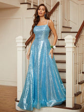 Sequin Prom Dress Long Sparkly Evening Gown SYP27