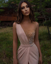 Pink Evening Dresses Long V Neck | Prom dresses with glitter