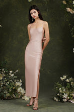 Pink Spaghetti Straps Sleeveless Mermaid Satin Prom Dresses