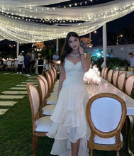 Modest A-line White Evening Dress Charming Formal Gown  Y591