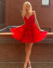 A-line Cute Short Tulle Homecoming Dress SYH67