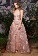 Romantic Straps Aline Evening Dress with Detachable Train Sleeveless Floor Length