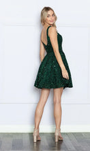 Sequin Graduation Dresses Straight Neckline Party Dress SYH100