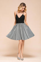 Sexy Sleeveless Short Homecoming Dress Bright V-Neck Party Dress with Pocket