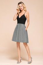 Sexy Sleeveless Short Homecoming Dress Bright V-Neck Party Dress with Pocket