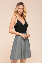 Sexy Sleeveless Short Homecoming Dress Bright V-Neck Party Dress with Pocket