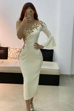 Short Mermaid One Shoulder Satin Formal Dress with Sleeves